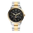 Fossil Mens 42 mm Neutra Minimalist Black Dial Stainless Steel Analog Watch - FS5906...