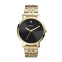 Fossil Mens 44 mm Lux Luther Black Dial Stainless Steel Analog Watch - BQ2416I...