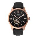 Fossil Mens 44 mm Townsman Auto Black Dial Leather Analog Watch - ME3170I...