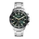 Fossil Mens 45 mm Bannon Green Dial Stainless Steel Analog Watch - BQ2492I...