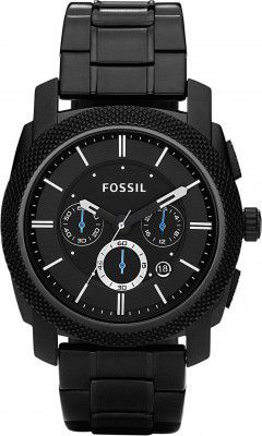 Fossil Mens Analogue Round Black Machine Watch