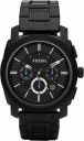 Fossil Mens Analogue Round Black Machine Watch...