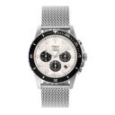 Fossil Mens Fb - 01 White Dial Stainless Steel Chronograph Watch - FS5915I...