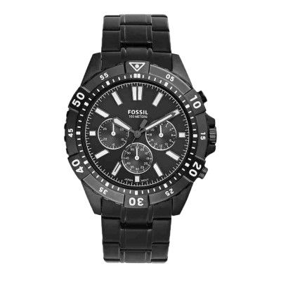 Fossil Mens Garrett Black Dial Chronograph Watch - WFIF-FS5773I