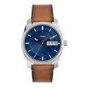 Fossil Mens Machine Blue Dial Leather Analog Watch - FS5920I...