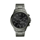 Fossil Mens 48 mm Yorke Black Dial Stainless Steel Analogue Watch - BQ2539I...