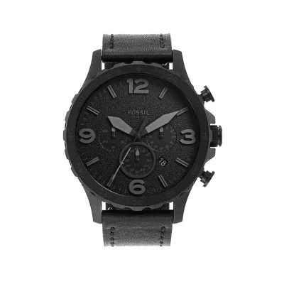 Fossil Nate Analog Black Dial Mens Watch-JR1354IT