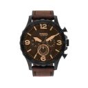 Fossil Nate Analog Black Dial Mens Watch-JR1487IT...