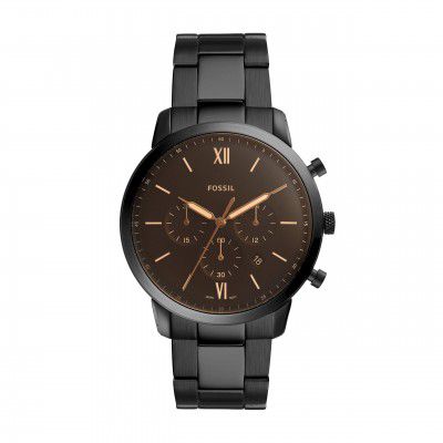 Fossil Neutra Analog Black Dial Mens Watch-FS5525