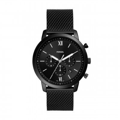 Fossil Neutra Analog Black Dial Mens Standard Watch-FS5707