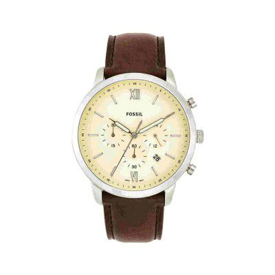 Fossil Neutra Analog Cream Dial Mens Watch-FS5380T