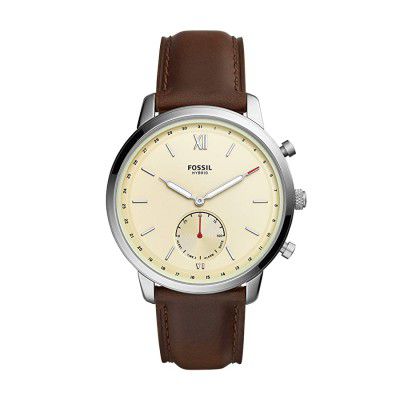 Fossil Neutra Hybrid Analog Yellow Dial Mens Watch-FTW1177