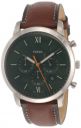 Fossil Neutra Minimalist Analog Green Dial Mens Watch-FS5902...