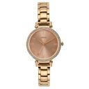 Fossil Quartz Movement Analogue Pink Dial Stainless Steel Mens Watch -ES4447I...