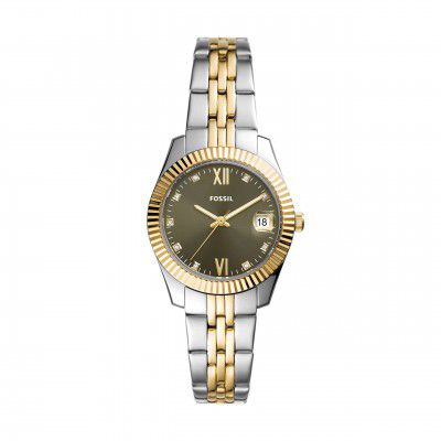 Fossil Scarlette Mini Analog Green Dial Womens Watch-ES5123