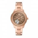 Fossil Stainless Steel Analog Brown Dial Women's Watch-Me3211, Band Color-Rose Gold...