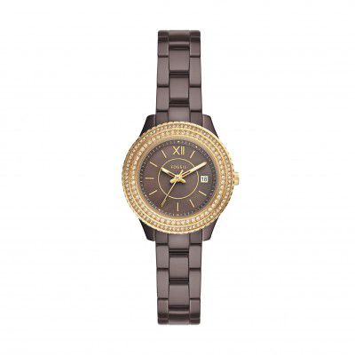 Fossil Stella Analog Brown Dial Womens Watch-CE1122