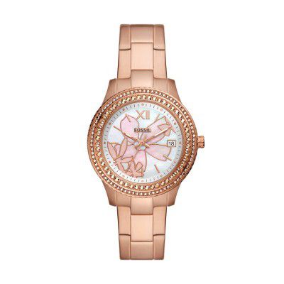 Fossil Stella Analog Mother of Pearl Dial Women Watch-ES5192