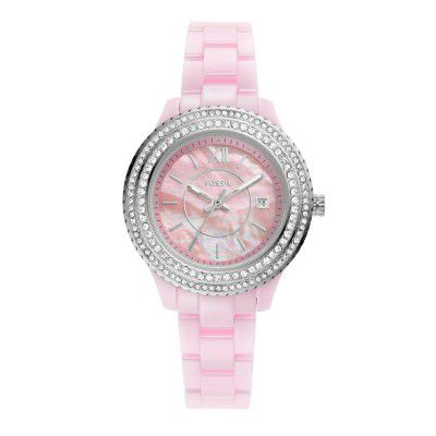 Fossil Stella Three-Hand Ceramic Watch