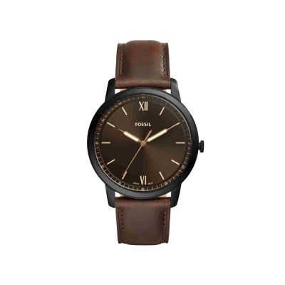 Fossil The Minimalist 3H Analog Black Dial Mens Watch-FS5551T
