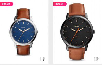 Fossil watches Flat 80% Off