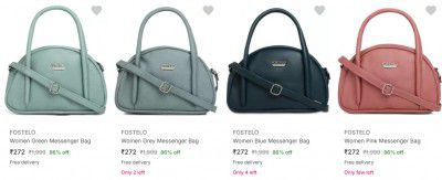 Fostelo Messenger Bags upto 76% off