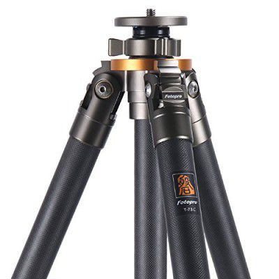 Fotopro T-73C 5.5ft Carbon Fiber 3 Section Tripod for SLR, DSLR, Video Camera, Outdoor/Adventure Photographers Payload 25kg