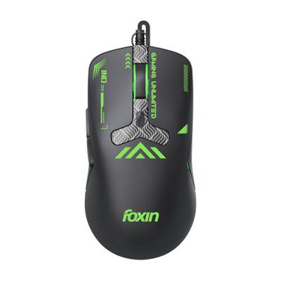Foxin Phantom GM 104 USB Wired Gaming Mouse | 1.5m Cable (Black)