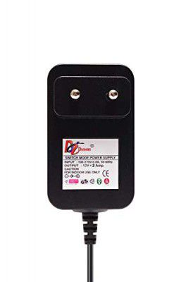 FOXMICRO 12V 2A DC Power Adapter/Supply/Charge/SMPS for PC/LCD Monitor/TV/LED Strip/CCTV/ 12Volt 2Amp Power Adapter Real 2Amp Adapter FM