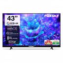 Foxsky (43") Frameless Series 4K UHD QLED Smart TV (WebOS) 43FS 4K (Black)...