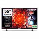 Foxsky (55") Frameless Series 4K Ultra HD LED Smart TV FS55GATV (Black)...