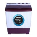 Foxsky 7.5 kg Semi-Automatic Top Load Washing Machine Appliance (Aqua Wash, MAROON)...