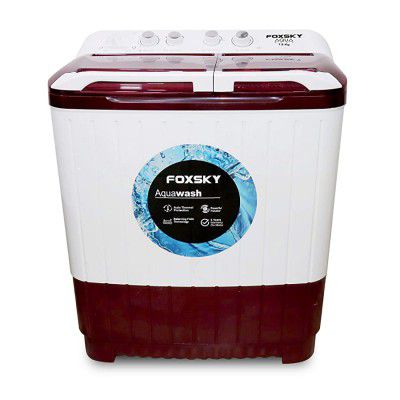 Foxsky 7.6 kg Semi-Automatic Top Loading Washing Machine (FOXSKY AQUA WASH 7.6 KG, MAROON)