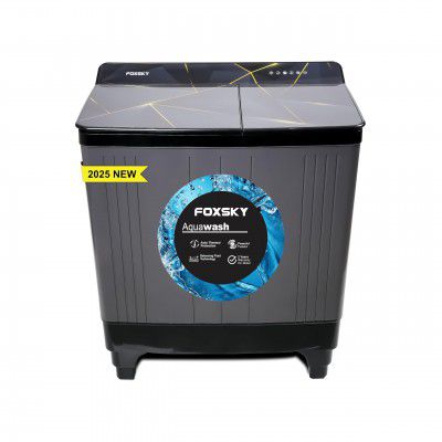 Foxsky 8kg 5 Star Semi-Automatic Top Loading Washing Machine