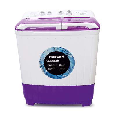 Foxsky 6.8 kg Semi-Automatic Top Loading Washing Machine (FOXSKY AQUA WASH 6.8 KG, PURPLE)