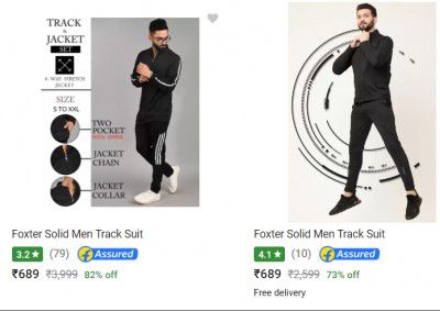Foxter Men's Track Suit @ ₹689