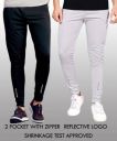 Foxter  Solid Men Black, Grey Track Pants...