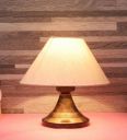 Foziq Castries Black Fabric Shade Night Lamp With Metal Base...
