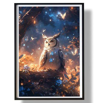 Frame House's Owl Photo Frame for Home and Office Wall Decoration of Size 10X13 Inches