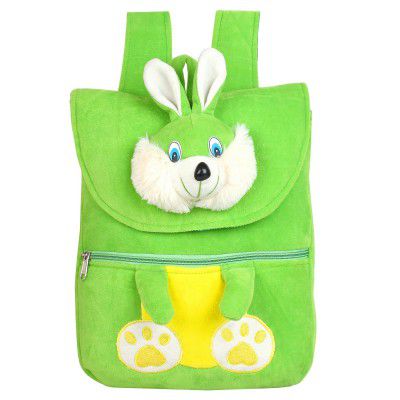 Frantic Cute Velvet Backpack for Baby Girl & Baby Boy & Toddlers for Nursery Children Soft Velvet Cartoon Animal Plush Preschool Mini Travel Bags (2-5 Years)
