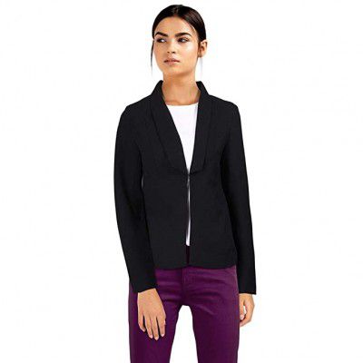 FRATINI WOMAN Womens Shawl Lapel Solid Jacket