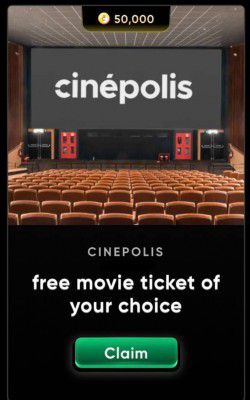 Free Cinepolis movie ticket on Cred