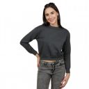 Freehand Women Regular Fit Solid Crop Overhead Crewneck Sweatshirt...