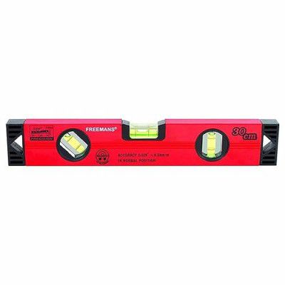 FREEMANS Box Section Aluminum Spirit Level with Magnet 30cm