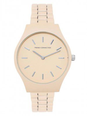 French Connection Analog Beige Dial Women's Watch-FCS05B