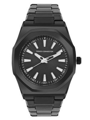 French Connection Analog Black Dial Men's Metal Watch-Fcs08Bm