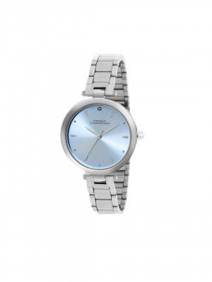 French Connection Analog Blue Dial Women's Stainless Steel Watch-Fcn0103Sm