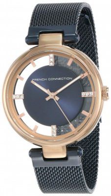 French Connection Analog Blue Dial Women's Watch-FC148URGM