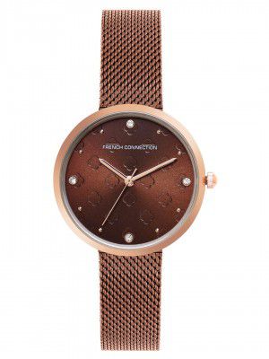 French Connection Analog Brown Dial Womens Watch-FCN00040D