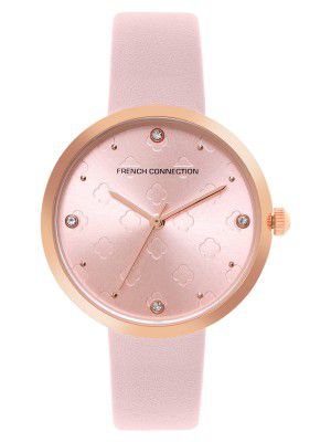 French Connection Analog Pink Dial Womens Watch-FCN00040E